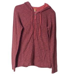 LUCY Long Sleeve HOODIE Pullover Athletic Top With THUMBHOLES Size Small